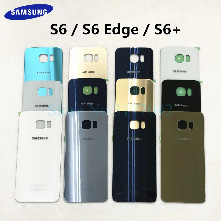 Задняя крышка аккумулятора samsung для samsung Galaxy S6 Edge S6 S6+ S6 Edge Plus G925 G925F G920 G920F G928 G928F задняя крышка из стекла