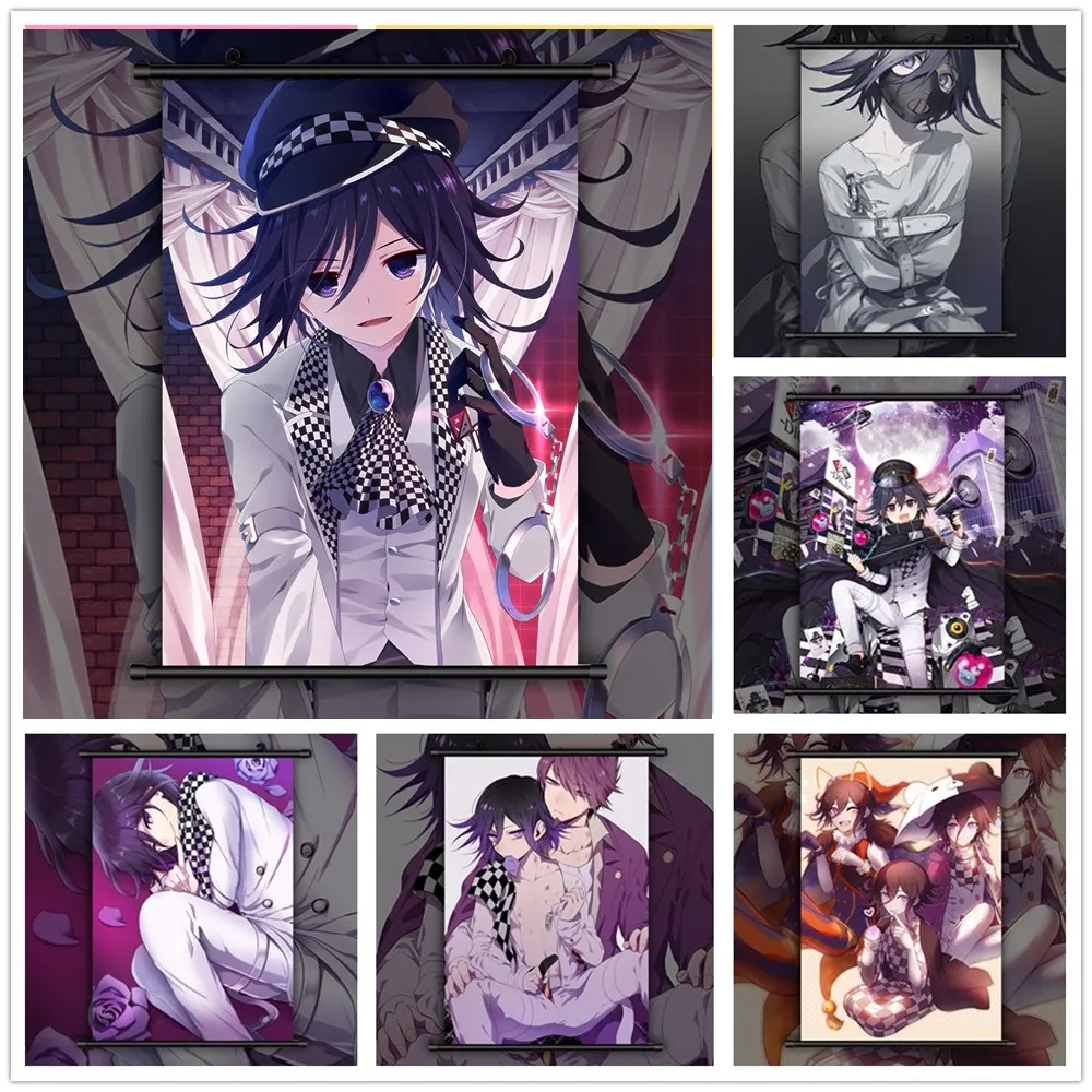 Danganronpa Ouma Koukichi Аниме Манга настенный плакат прокрутка|Рисование и каллиграфия| |
