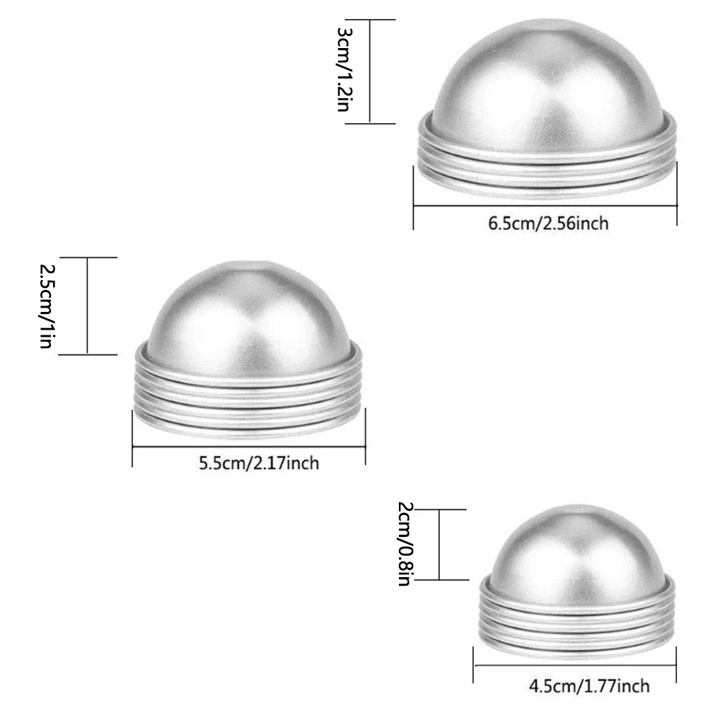 

12Pcs Soap Mould Ball Cake DIY Tool Salt Ball Bathing Bomb Mold Sphere Round Ball Molds Supplies Homemade Crafting Gifts Mould