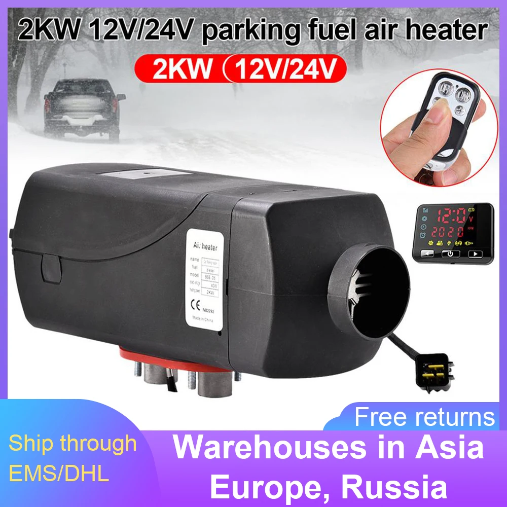 0.4L низкая Шум зажигания Медь нагреватель 2KW 12V/24V Дизель стояночный отопитель