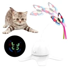 Электрическая вращающаяся игрушка для котят, автоматические забавные игрушки для кошек, игрушка для упражнений с бабочкой, скучная интерактивная игрушка для домашних животных