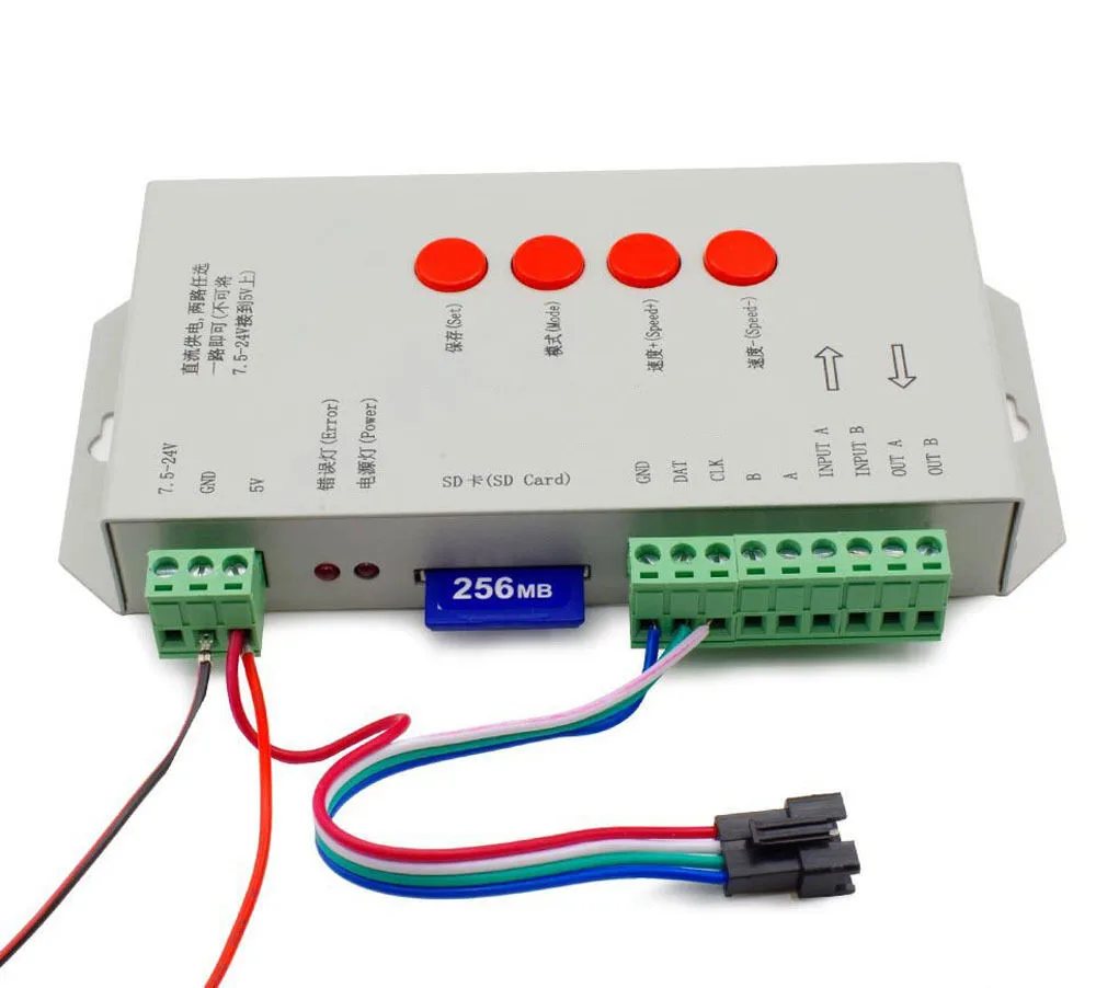 2 шт. контроллер для SD-карты WS2801 APA102 WS2811 WS2812B LPD6803 2048 пикселей | Освещение