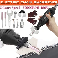 180w 5 speed 37000rpm power grinder sharpening handheld chain machine electric mini saw grind sharpening machine power tool set