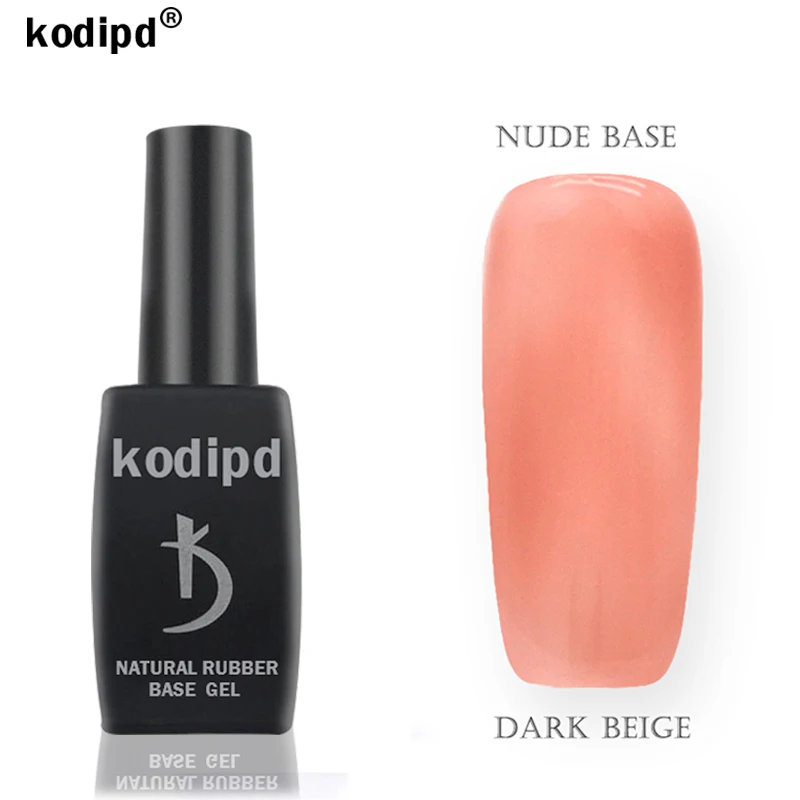 

KODIPD Nude Rubber Base Gel Semi permanent Natural Nail Base Coat Gel Polish Varnish Hybrid for Manicure Desgin Pastel Gellac