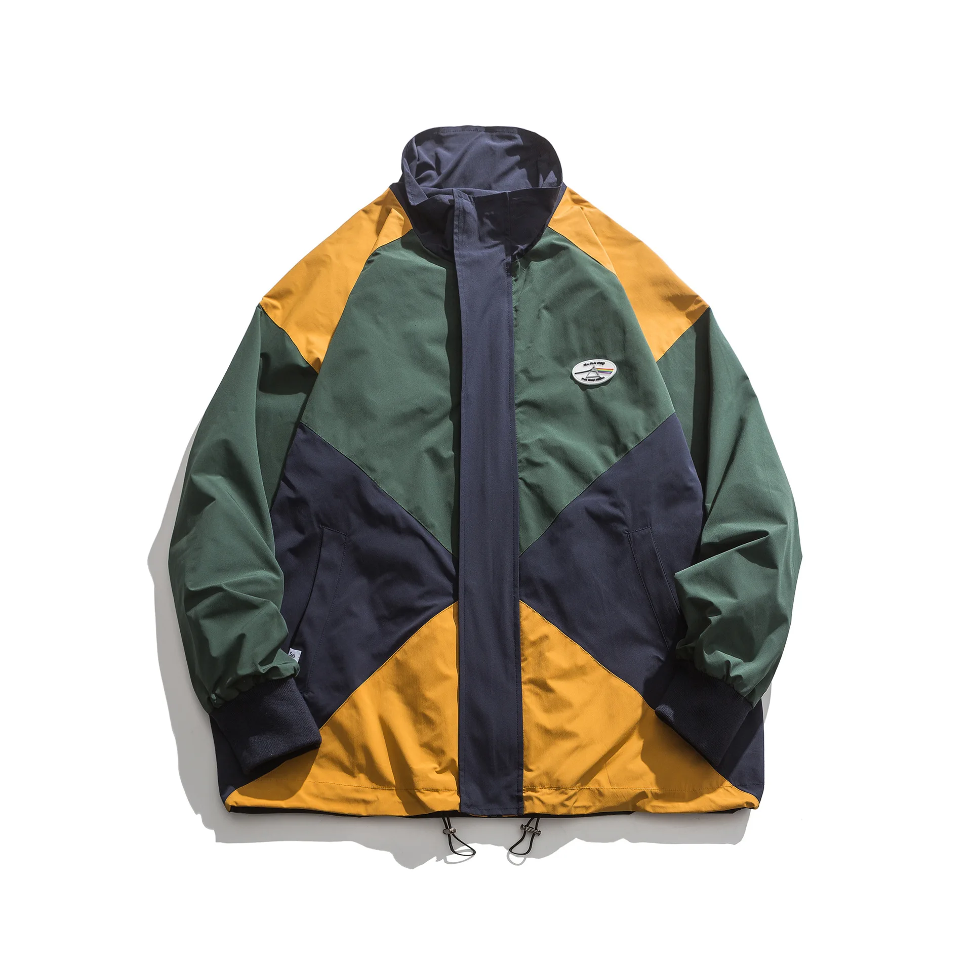 

@YYDS Japanese Autumn Trend Matching Color Print Coat
