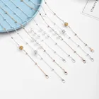 2021 Модные металлические цепочки для очков с бусинами, шнуры для очков для чтения, шнурки для очков с защитой от потери, держатель для очков, фиксаторы для очков