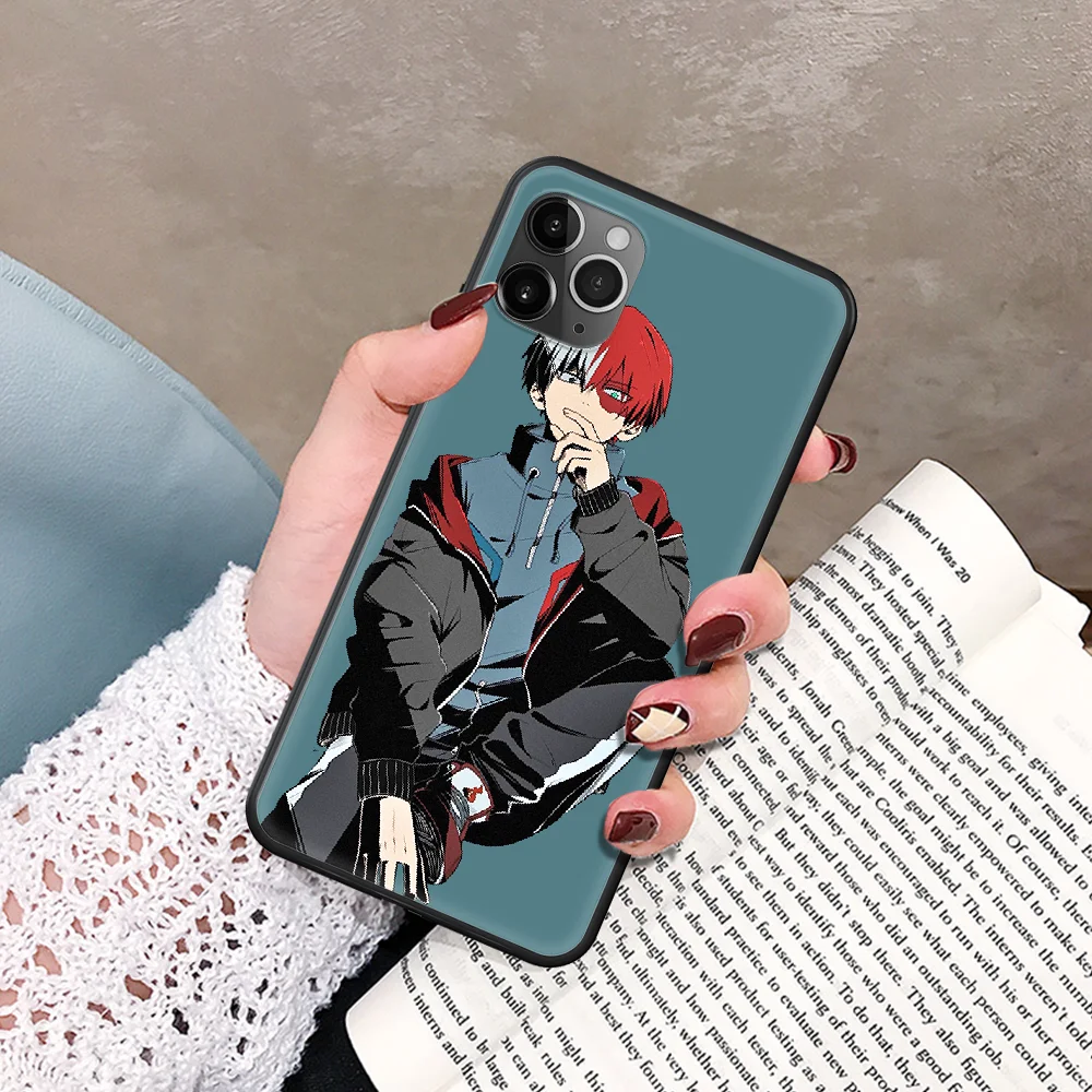 

Anime Shoto Todoroki Phone Case For IPhone 5 5S SE 5C 6 6S 7 8 Plus X XS XR 11 12 Mini Pro Max 2020 black Hoesjes Luxury