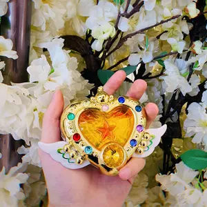 bandai genuine sailor moon tsukino usagi eternal moonlight shaper jewelry box action figure model ornaments toys girl gifts free global shipping