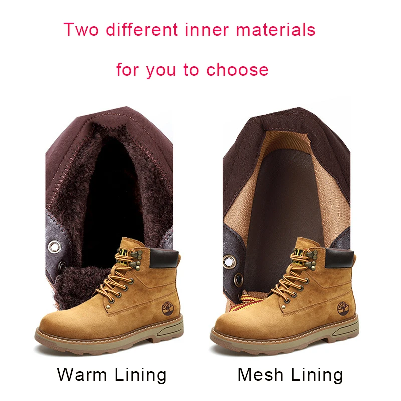 Мужские зимние ботинки до щиколотки модные теплые осенние мужские дизайнерские