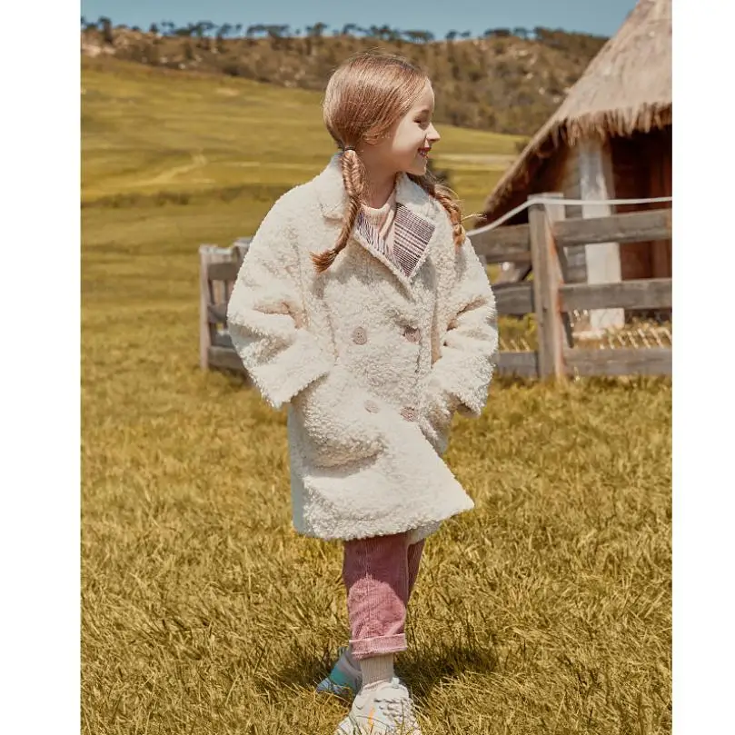 Оптовая продажа детское меховое пальто детские толстые теплые куртки с