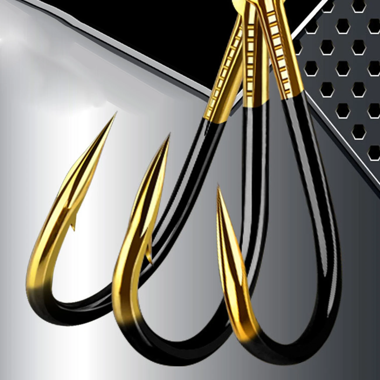 

30Pcs Fishing Hooks Alloy Fishing Barbed Hook Worm Bait Fishhooks Fish Lures Holder Fishing Tackle Tools Accessories