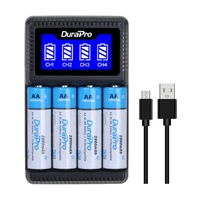 durapro aa aaa ni mh rechargeable battery charger set for aa aaa calculator mp3 playerremote controltoysspeakercamera