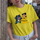 Футболка женская Свободная с принтом Красавица и Чудовище