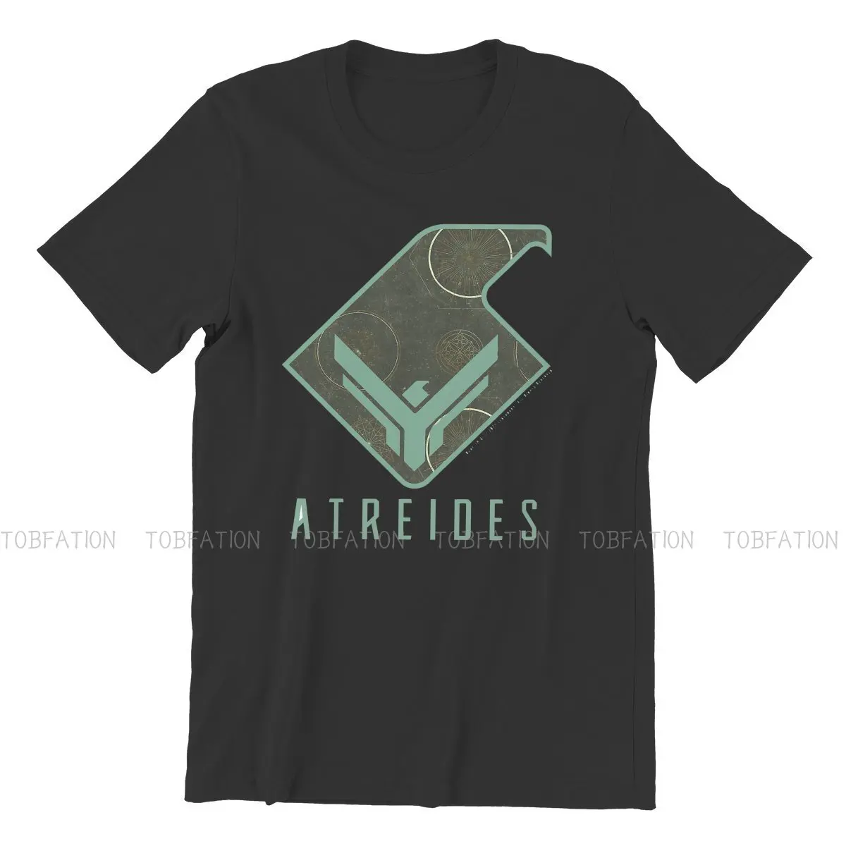 Футболка мужская с круглым вырезом винтажная тенниска в готическом стиле