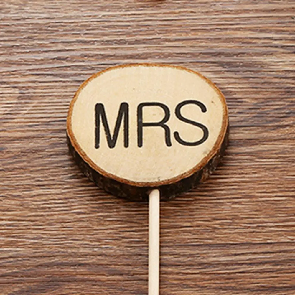 Топперы для торта экологически чистые деревянные топперы кексов с буквенным