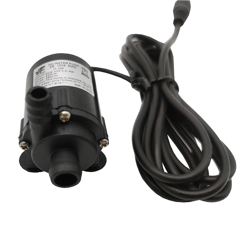 Фото JT-160 DC 6-12V 280L/h Micro Electric Submersible Water Pump Fish Tank aquarium Обустройство дома JT-160 DC 6-12V 280L/h Micro Electric Submersible Water Pump Fish Tank aquarium Обустройство дома