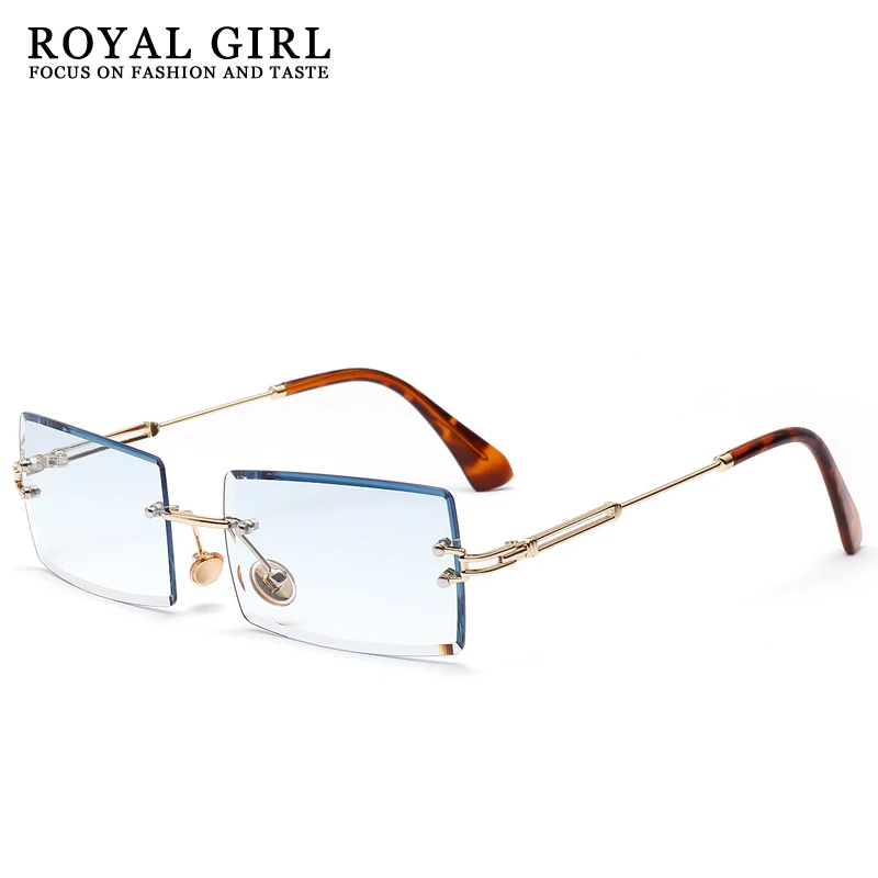 Очки солнцезащитные женские Квадратные прозрачные в стиле ретро с защитой UV400