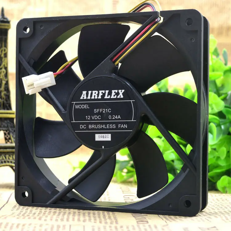 AIRFLEX SFF21C 12V 0.24A 1212 см 12025 тихий вентилятор охлаждения Бесплатная доставка |
