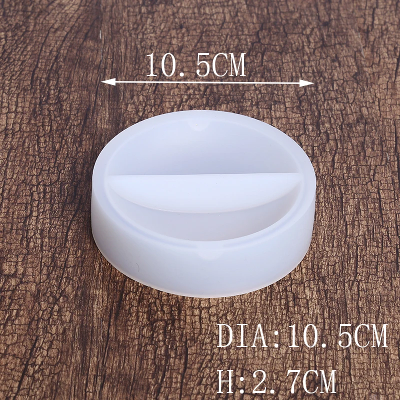 Прозрачные силиконовые формы круглые/квадратный пепельница плесень DIY