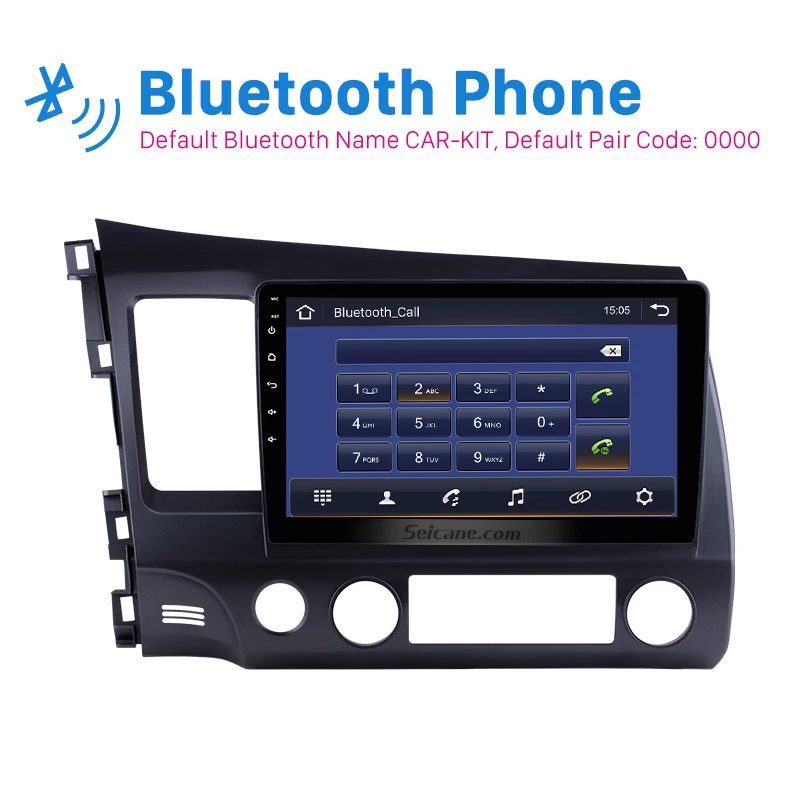 Seicane 2DIN 10 1 &quotAndroid 9 0 GPS-навигация Радио с FM WIFI для 2006 2007-2011 Honda Civic 1080P Bluetooth