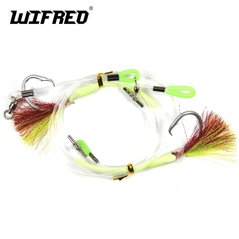 1 шт. 13/0 300LB Hapuka Groper Риг Cod Rig Deep Sea Flasher кольцевой крючок для тунца связанный вручную