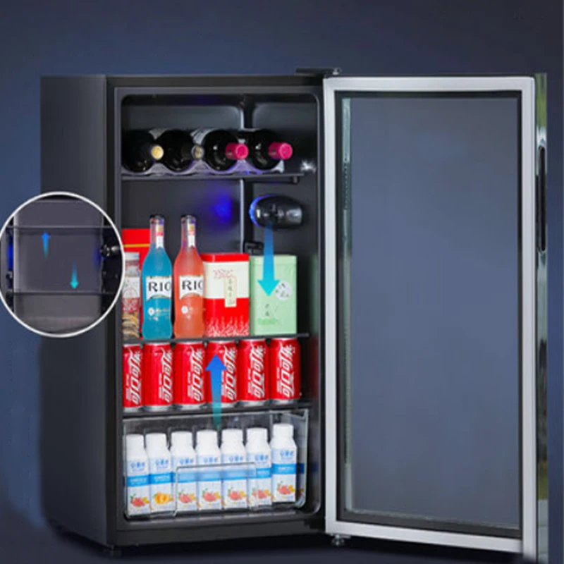102l ice bar freezer fresh keeping cabinet constant temperature wine red wine bottle kitchen wine storage small refrigerator free global shipping