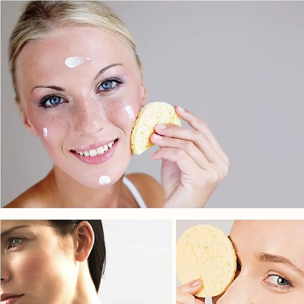 10 шт. мягкая губка для мытья лица средство снятия макияжа с очищающие подушечки