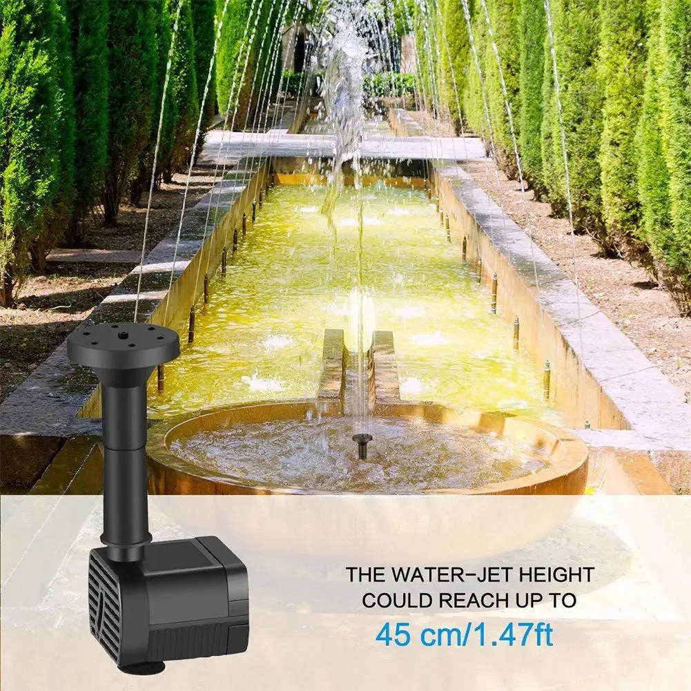HobbyLane Solar Water Fountain Pump for Garden Floating Plants Watering Power Miniature Pool Waterpump |