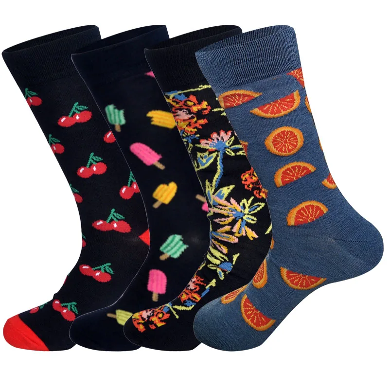 LIONZONE 4 пар/лот Весна Новая коллекция нескользящих носочков для мужчин арт BritishStyle