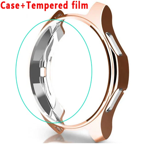 Roes gold TF Чехол для samsung Galaxy Watch 46 мм 42 мм/gear S3 frontier, мягкий бампер, аксессуары для умных часов, защитный чехол со стразами - Цвет: Roes gold TF