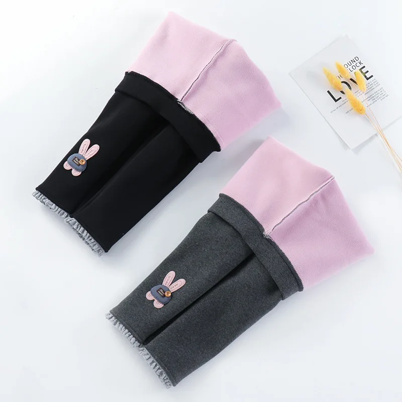 Новинка детские брюки зимние теплые облегающие с плюшевой подкладкой для