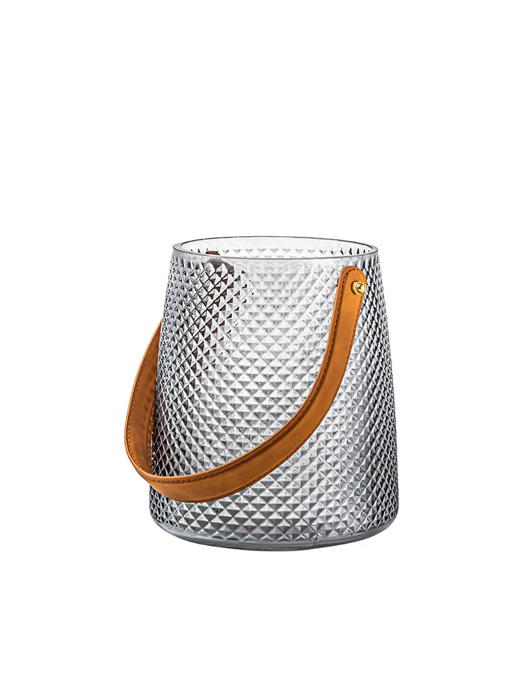 

Скандинавская портативная стеклянная ваза, контейнер для гидропонных цветов, настольный художественный ваза, бутылка для растений, аксесс...