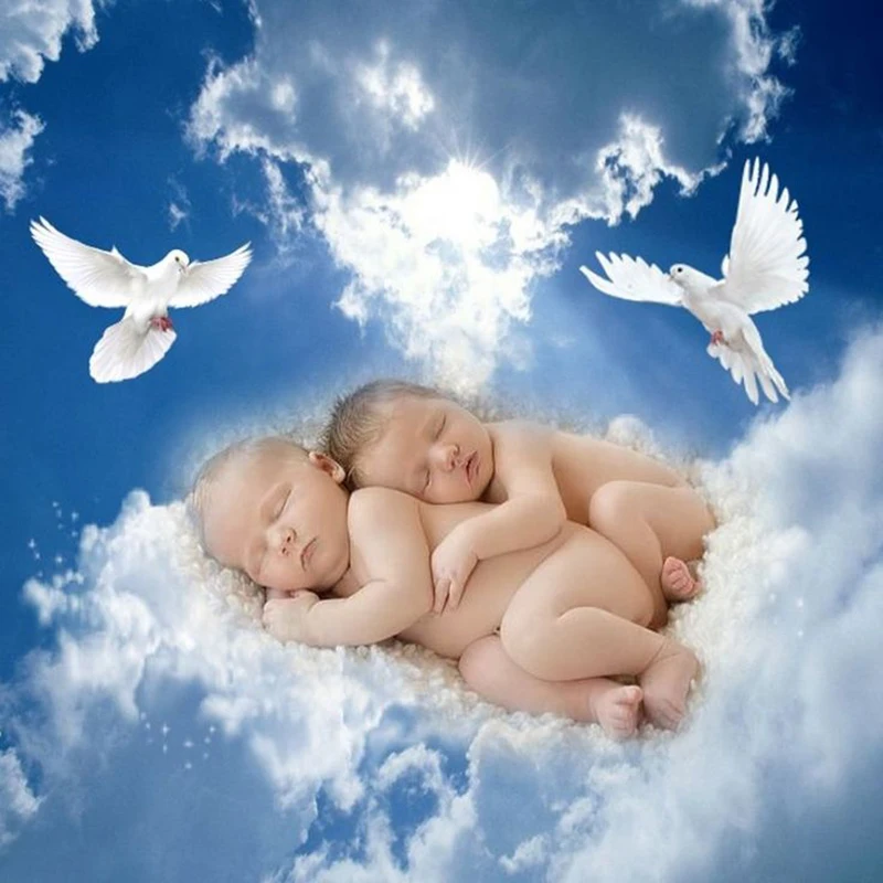 Алмазная вышивка 5D сделай сам с квадратными/круглыми сверлами картина Ангел