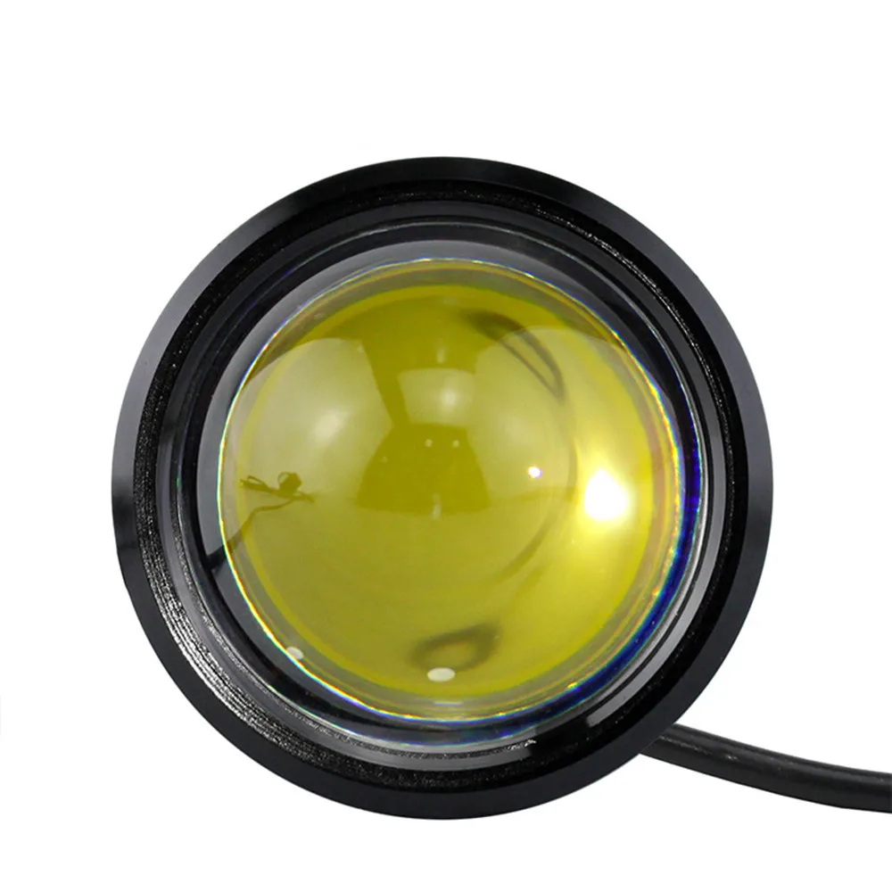 FEEDOPAL 2PCS New High-Brightness Automobile LED Fisheye Light Modified 15W Waterproof Day Trip Fog Motorcycle Headlight | Автомобили и