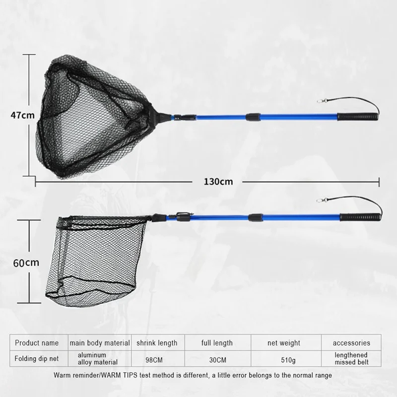 

Aluminum Alloy Floating Fishing Net, Rubber Coated Fish Landing Net - Easy Catch And Release, Foldable Telescopic Fishing Net