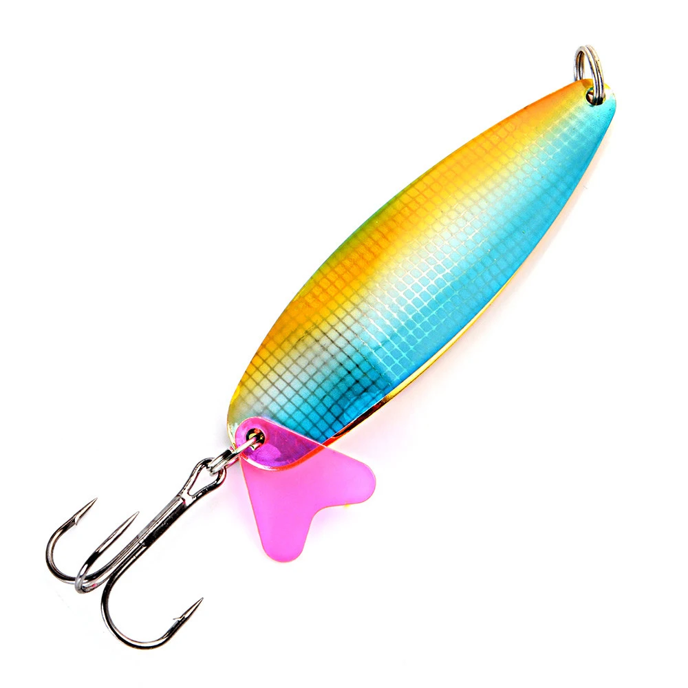 FTK металлические рыболовные приманки двойная приманка в виде ложки с тройным