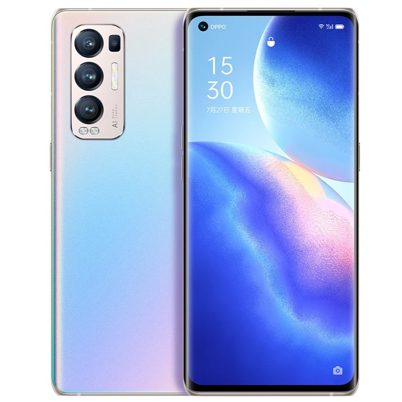 original oppo reno 5 pro moble phone 6 55 inch oled 90hz screen 8128 snapdragon 865 android 11 fast charging 65w smartphone free global shipping