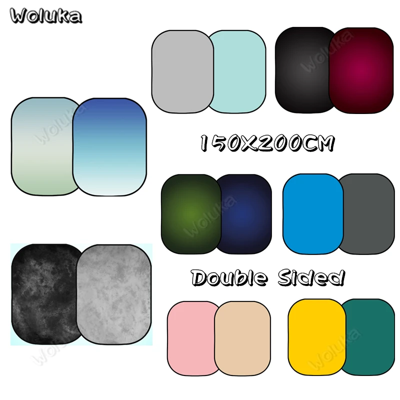 Складной задник для фотостудии однотонная серая фоновая панель фотографии 150x200