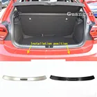 Автомобильная наклейка задняя педаль дверная Накладка Рамка внешний порог багажник для Volkswagen VW Polo Хэтчбек 2019 2020 2021 2022