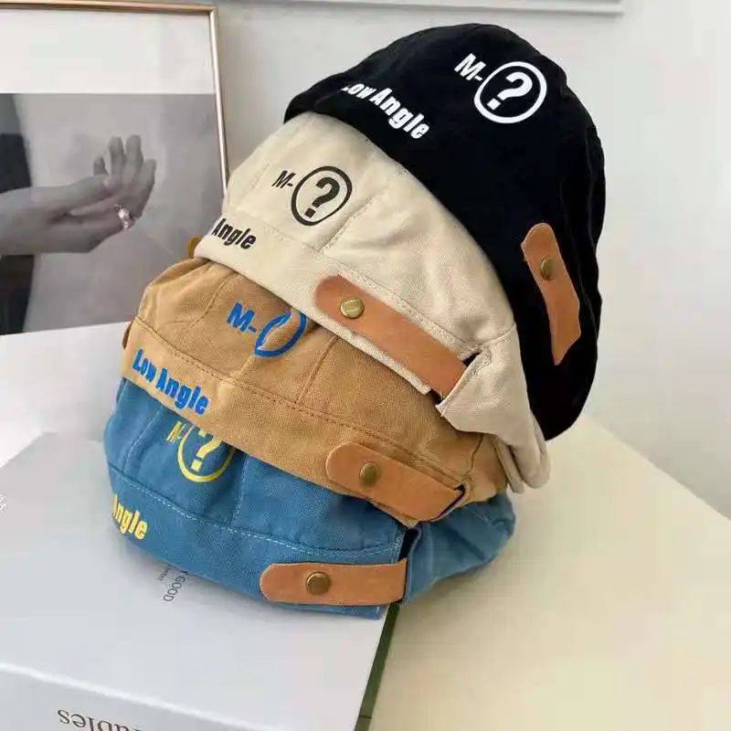 

Summer 2021 Men's Cap Boina Cap Female Fashion Beret Panama Stitch Letters Retro Cotton Flat Top Newsboy Hat Outdoor Sun Hat