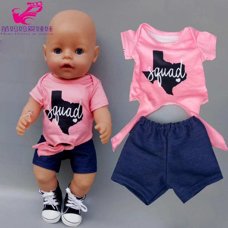 43cm new Dom Riding clothes for babynew born doll clothes 18