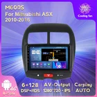 Автомобильный мультимедийный плеер IPS HD 1280*720, Android 11, GPS-навигация, DVD, для Mitsubishi ASX 2010-2016, Wi-Fi, стерео плеер Carplay