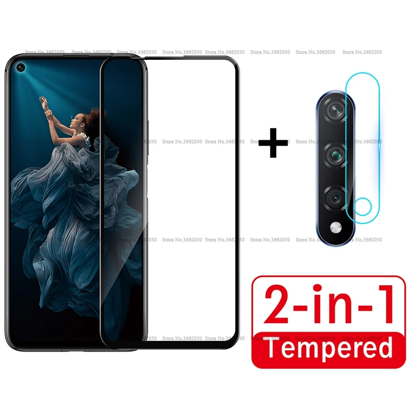 Прозрачная защитная пленка 2 в 1 для камеры Huawei Honor V30 9X Pro 20 Lite 8X стекло с полным