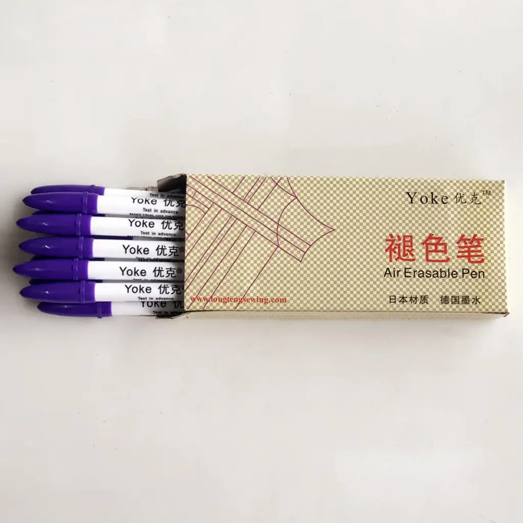 

Ручка-маркер со стираемыми чернилами, 12 шт., для шитья, временная маркировка, 15 см