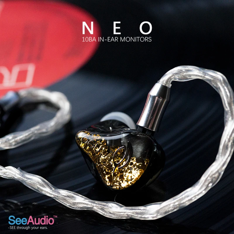 

Наушники SeeAudio NEO 1DD + 2BA, гибридный блок, Hi-Fi наушники, DJ, музыкальный монитор, IEM 2Pin 0,78 мм 5N OCC кабель, гарнитура vs fiio shanling kz