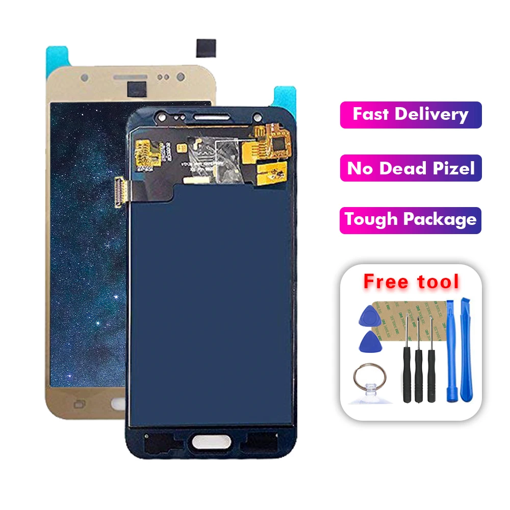 Super AMOLED ЖК дисплей для Samsung Galaxy J5 2015 J500 SM J500FN J500M J500F с сенсорным экраном и цифровым