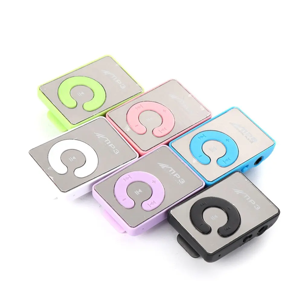 

2021 New Portable Mini Clip USB MP3 Player Music Media Support Micro SD TF Card Fashion Hifi MP3 For Outdoor Sports