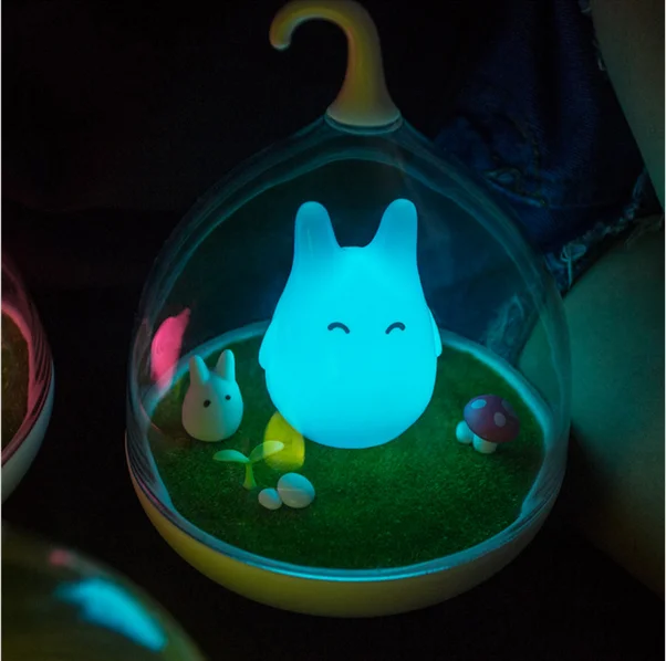 Портативный светодиодный ночсветильник Totoro стильный с сенсорным датчиком USB