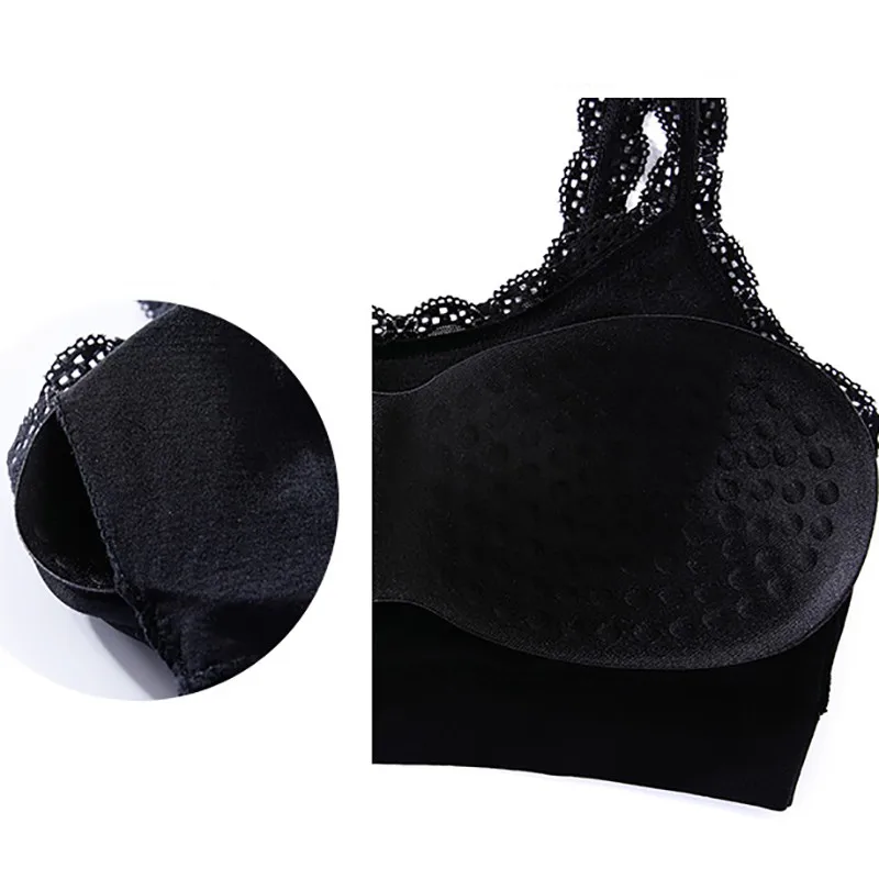 

Women Lace Bra Breathable Seamless Tube Top Fitness Tank Tops Underwear