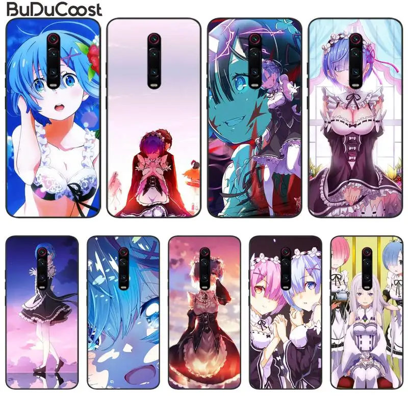 

Slok Anime Rem Re Zero emilia Phone Case For Redmi Note 8 8A 7 7A 6 6A 5 5A 4 4X 4A Go Pro Plus Prime